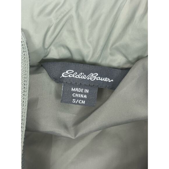 EDDIE BAUER Women’s Green Puffer Vest Size S Zip Preppy Athleisure Y2K Quilted - Picture 5 of 7